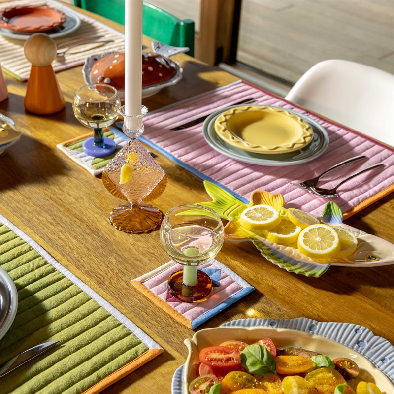 Candle holder fish pink