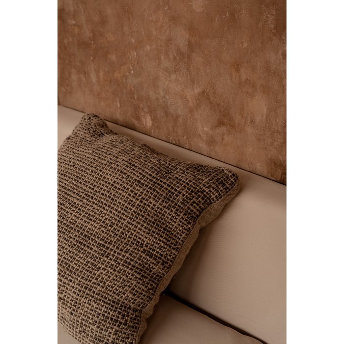 The Linen Grain Cushion Cover - Natural Black