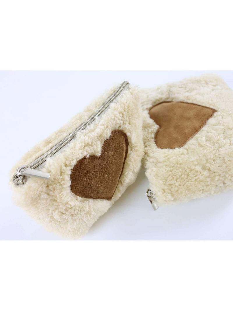 Lambfur Pouches Heart