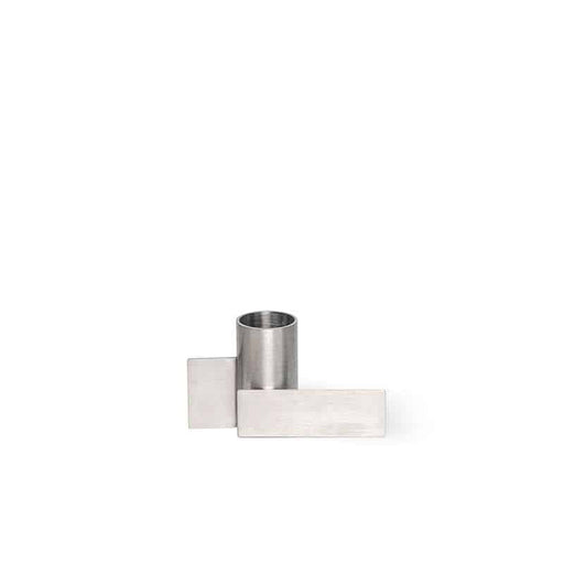 Brushed Steel Icon Candle Holder