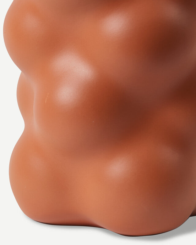 Grape Terracotta Vase - Cognac