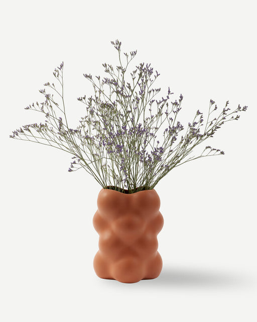 Grape Terracotta Vase - Cognac