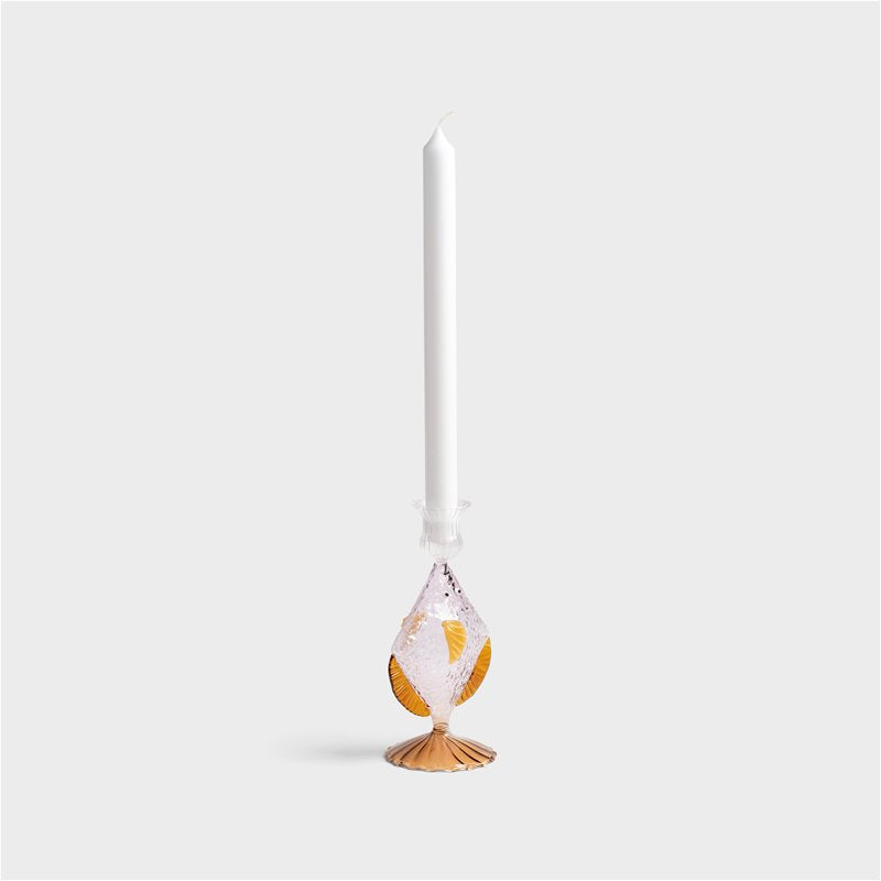 Candle holder fish pink