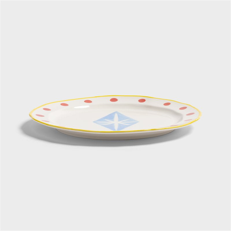 Plate festivo large rhombic