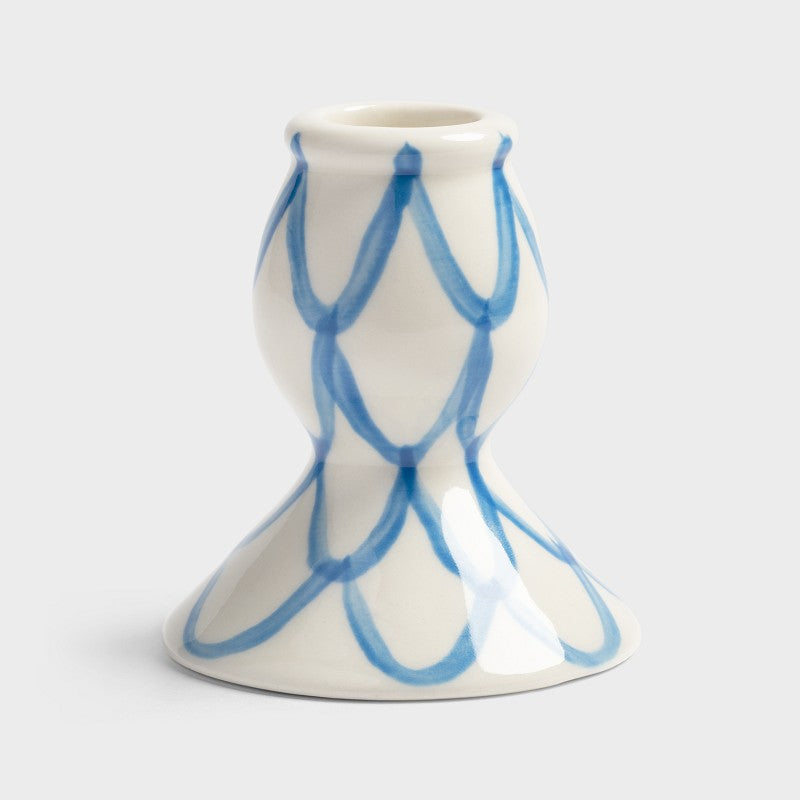 Candle holder sirène blue