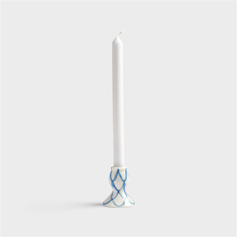 Candle holder sirène blue