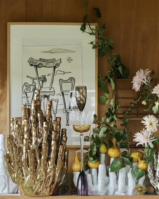 Coral Vase 50-tulips - Gold