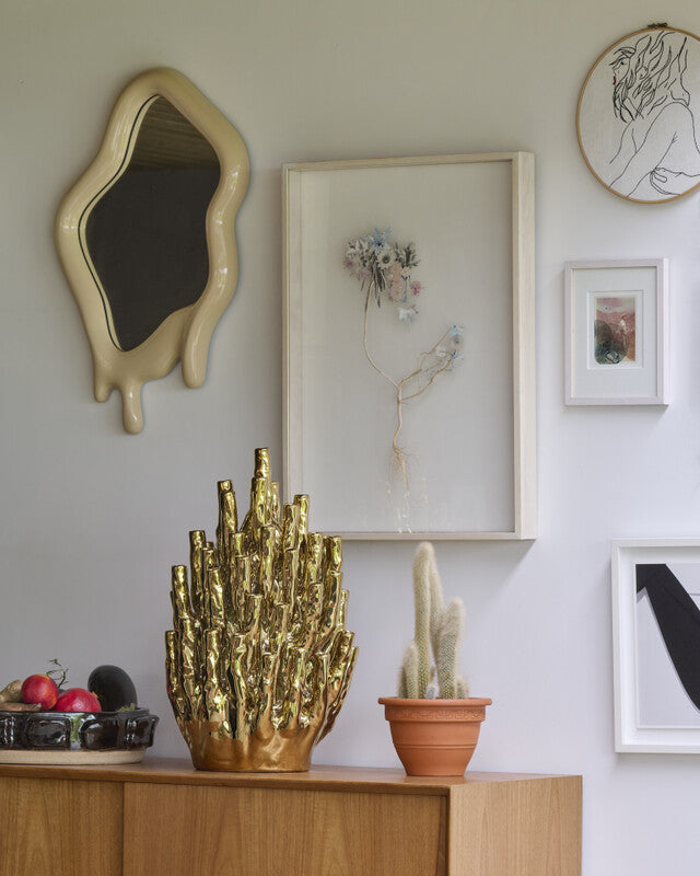 Coral Vase 50-tulips - Gold