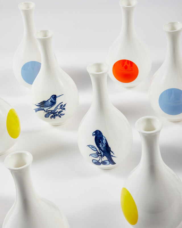 Small Bird Vase - Dark blue