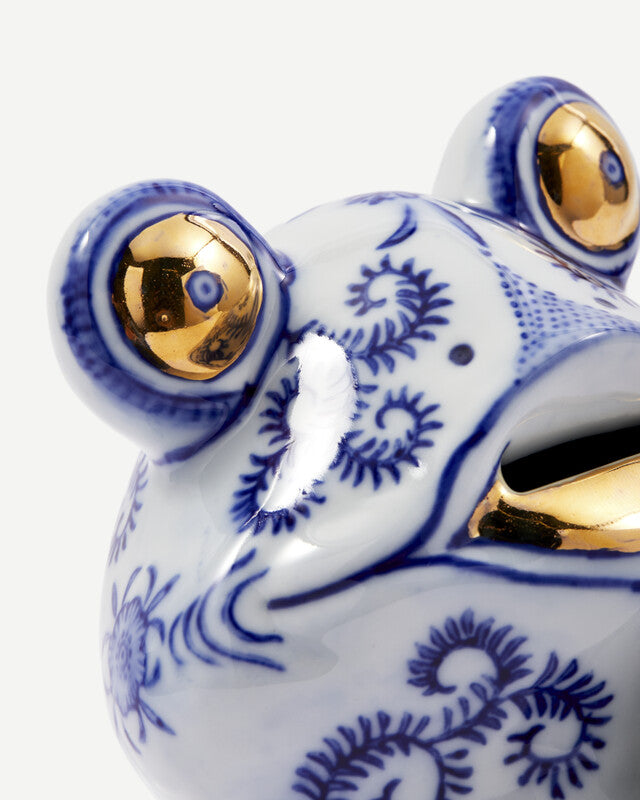 Frog Piggy Bank - Dark blue