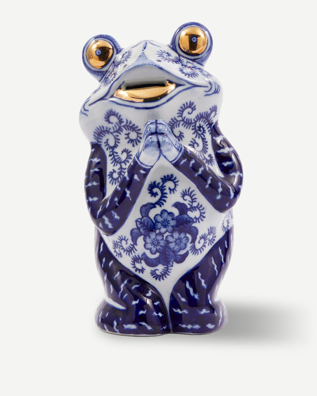 Frog Piggy Bank - Dark blue