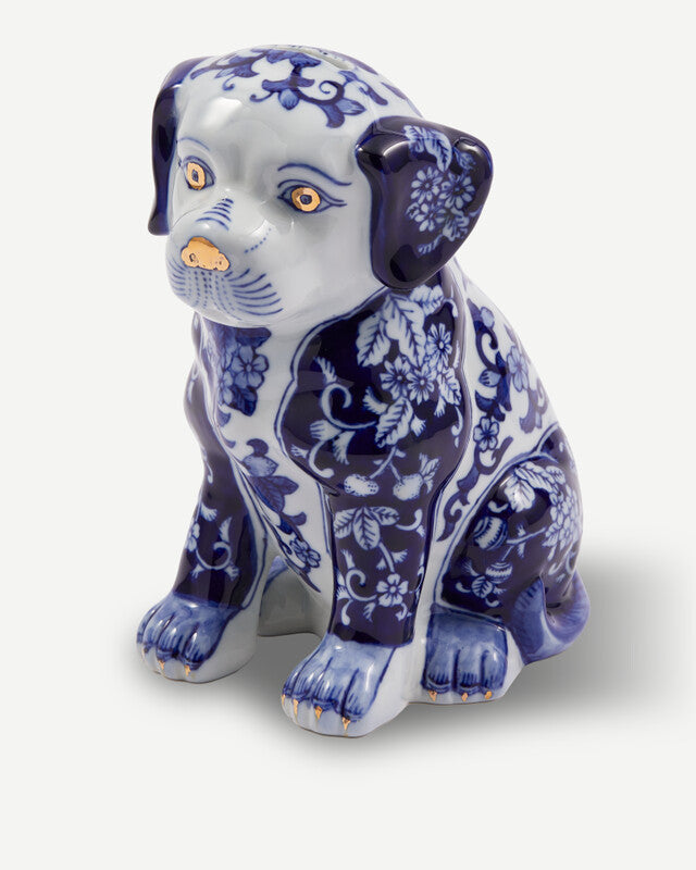 Puppy Piggy Bank - Dark blue