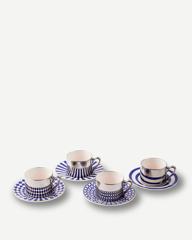 Aunty Espresso Cups - Dark blue