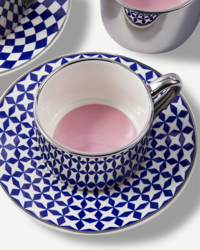 Aunty Espresso Cups - Dark blue
