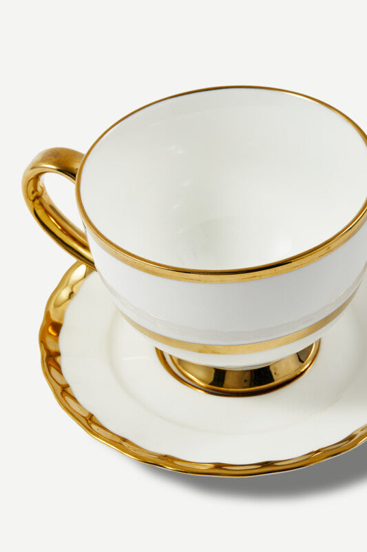 Golden Finds Tea Set - White