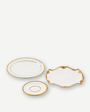 Golden Finds Serving Set - White