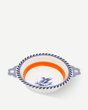 Bird Patterned Bowl - Orange