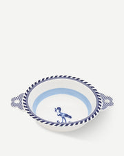 Bird Patterned Bowl - Dark blue