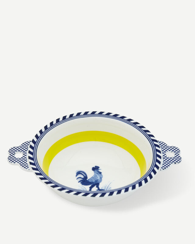 Bird Patterned Bowl - Yellow