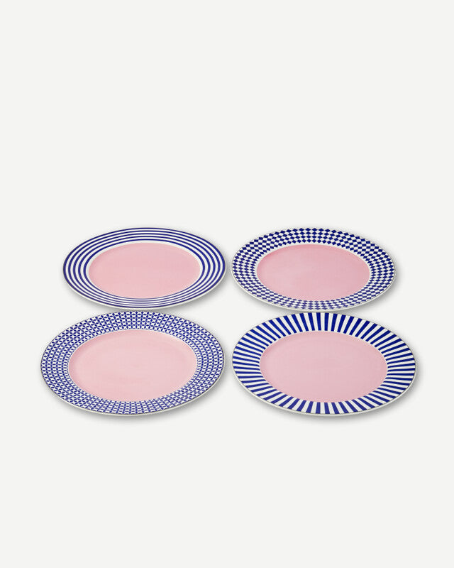 Aunty Dinner Plates - Dark blue