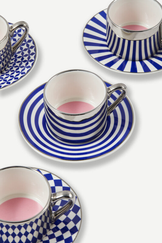 Aunty Espresso Cups - Dark blue