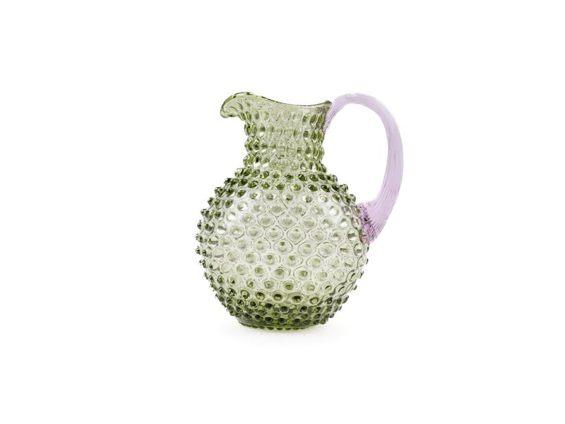 Paris Hobnail Jug 2L Olivegreen+Lilla