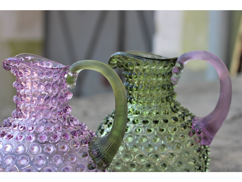 Paris Hobnail Jug 2L Olivegreen+Lilla