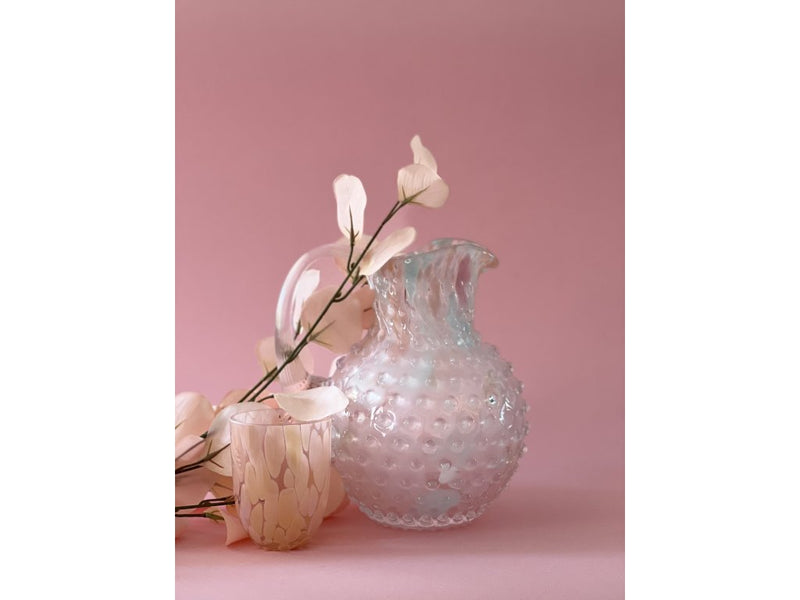 Paris Hobnail Confetti Jug Peach Melba