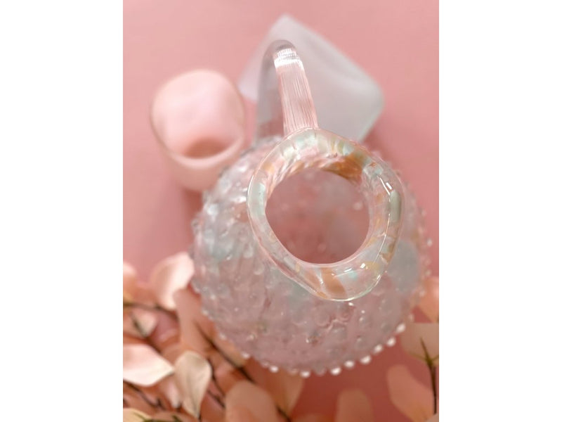 Paris Hobnail Confetti Jug Peach Melba