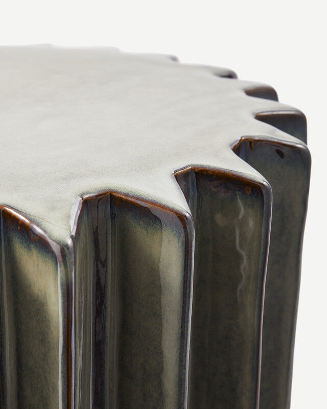Okra Side Table - Beige