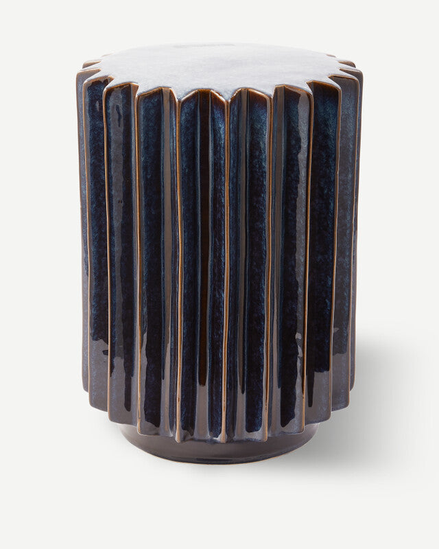 Okra Side Table - Dark blue