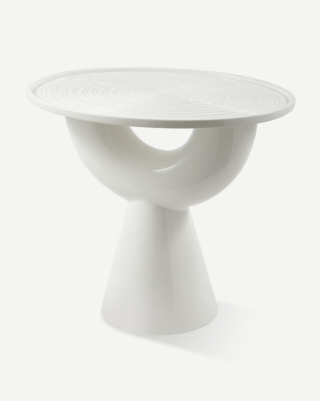Anish Side Table - White