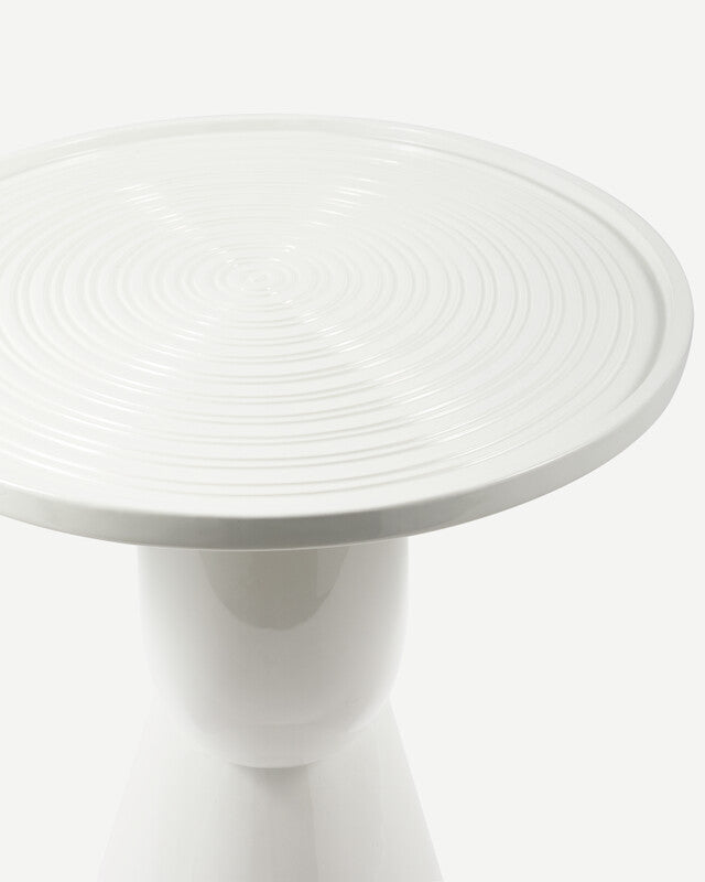 Anish Side Table - White