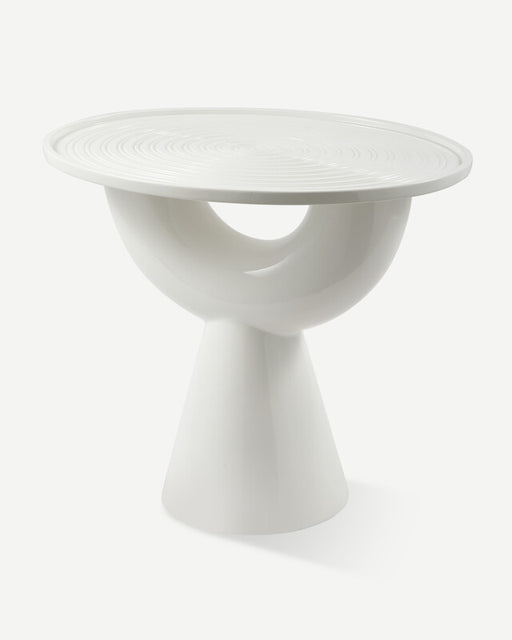 Anish Side Table - White
