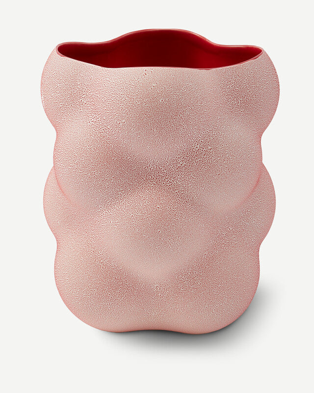 Grape Vase - S - Coral red