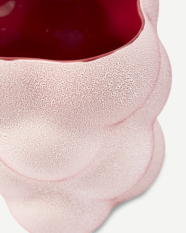Grape Vase - S - Coral red