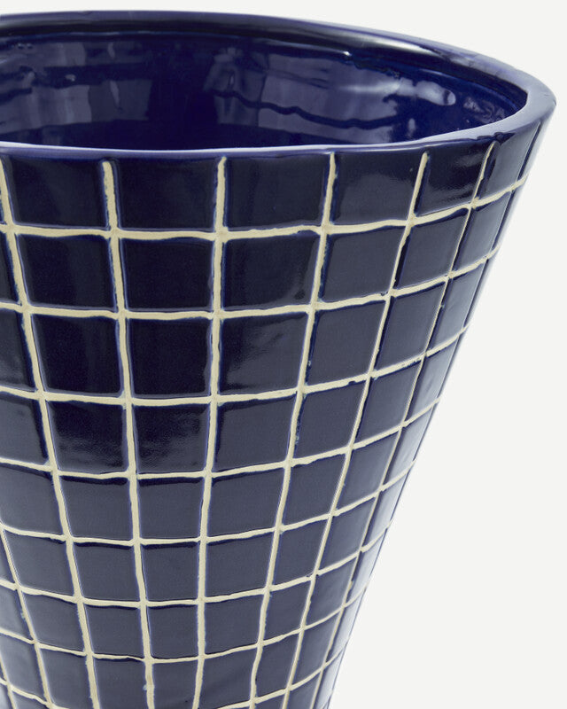 Hamam Vase - L - Dark blue