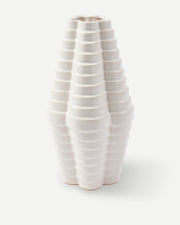 Mille-Feuille Vase - White