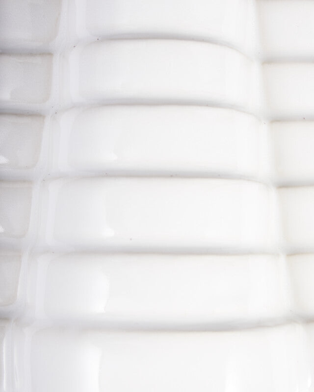 Mille-Feuille Vase - White