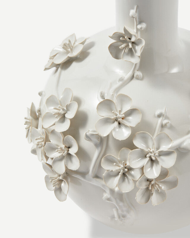 3D Buttercup Vase - White