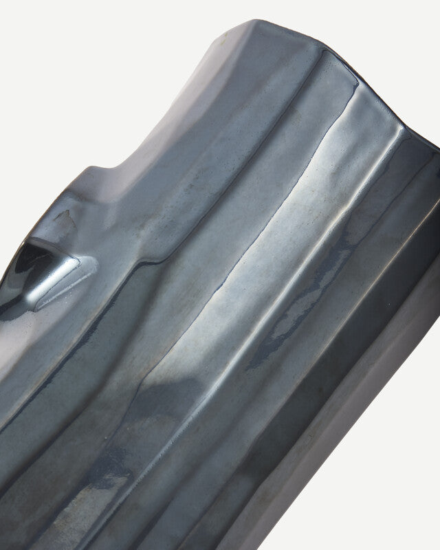 Log Vase - M - Dark grey