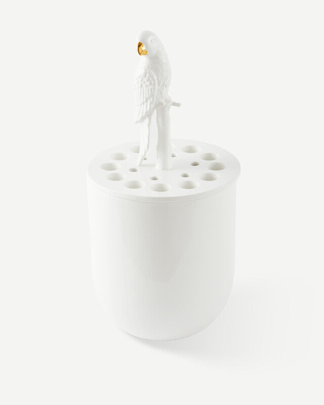 Bird-watching Vase - White