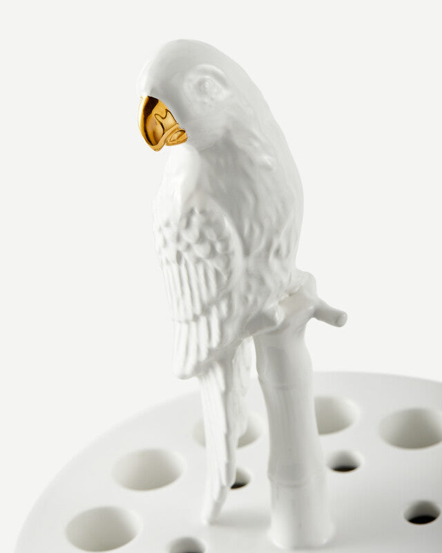 Bird-watching Vase - White