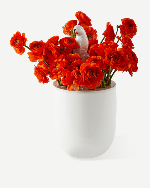 Bird-watching Vase - White