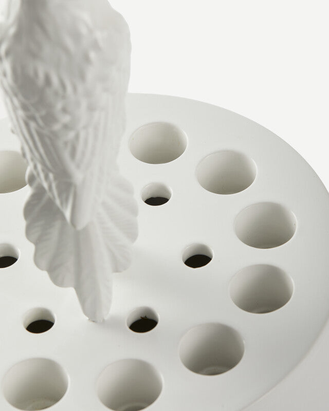 Bird-watching Vase - White