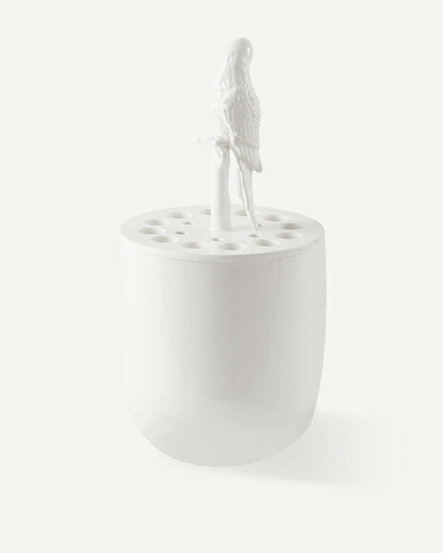 Bird-watching Vase - White