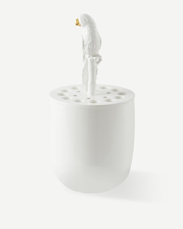 Bird-watching Vase - White