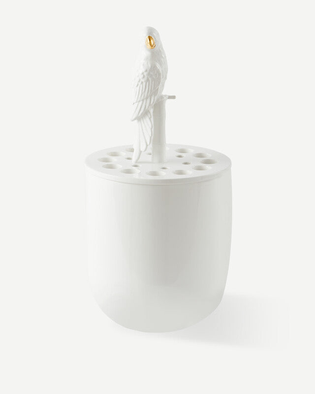 Bird-watching Vase - White