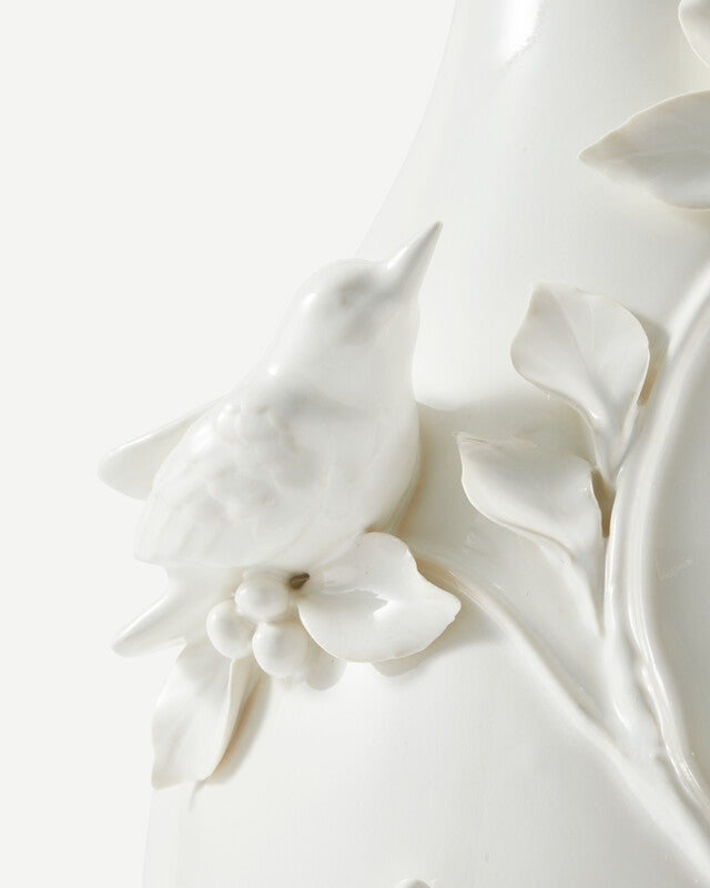 3D Birds Vase - White