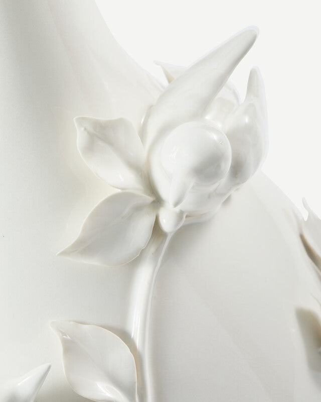 3D Birds Vase - White